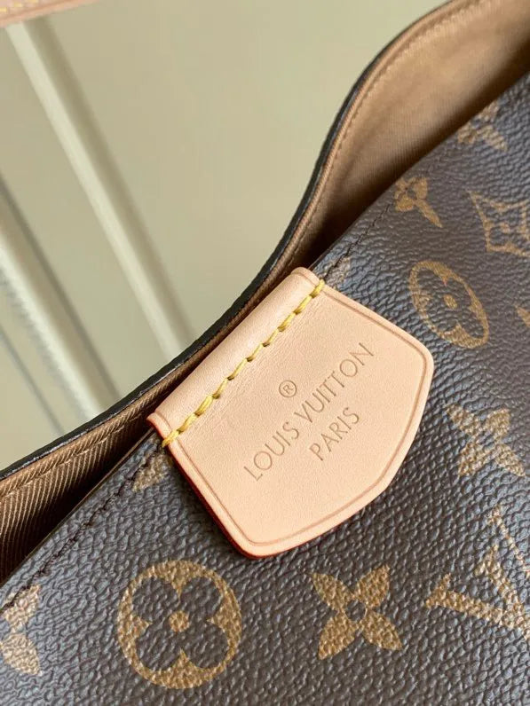 LV Graceful MM Monogram Canvas Shoulder Bag