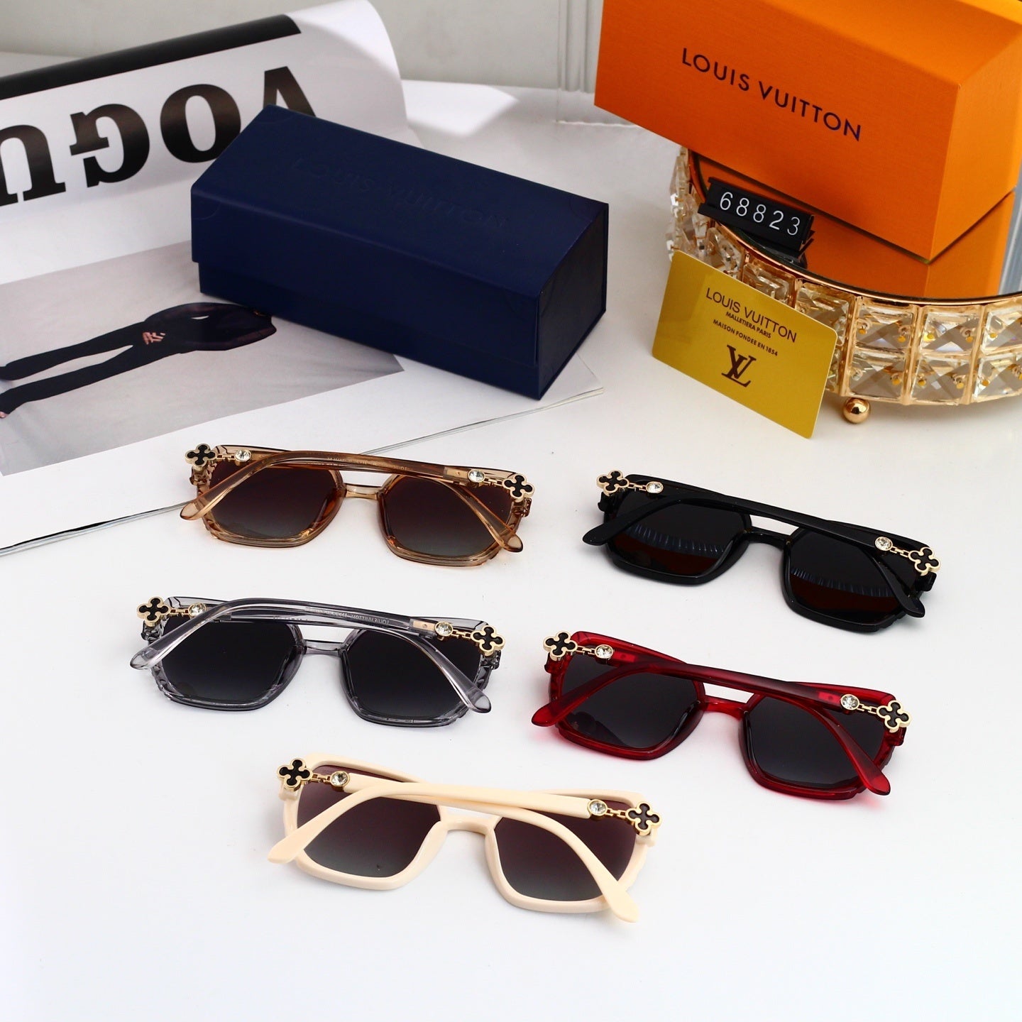 Louis vuitton Vintage Oversized Fashion Sunglasses in Multiple Colors 68823 Mixed