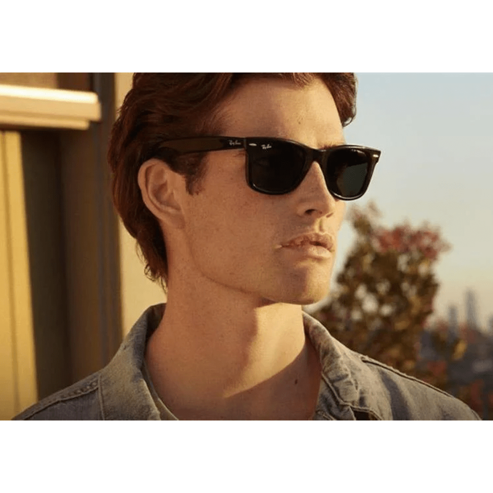 Ray-Ban Wayfarer RB2140 902/58 Polarised Sunglasses Square